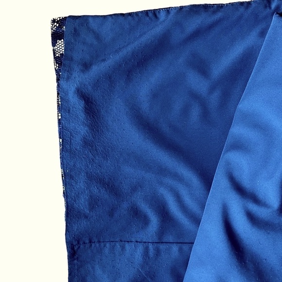 ELIZA J LACE ILLUSION YOKE FLORAL LACE CAP SLEEVE KEYHOLE RUCHED MAXI DRESS GOWN - Picture 13 of 14